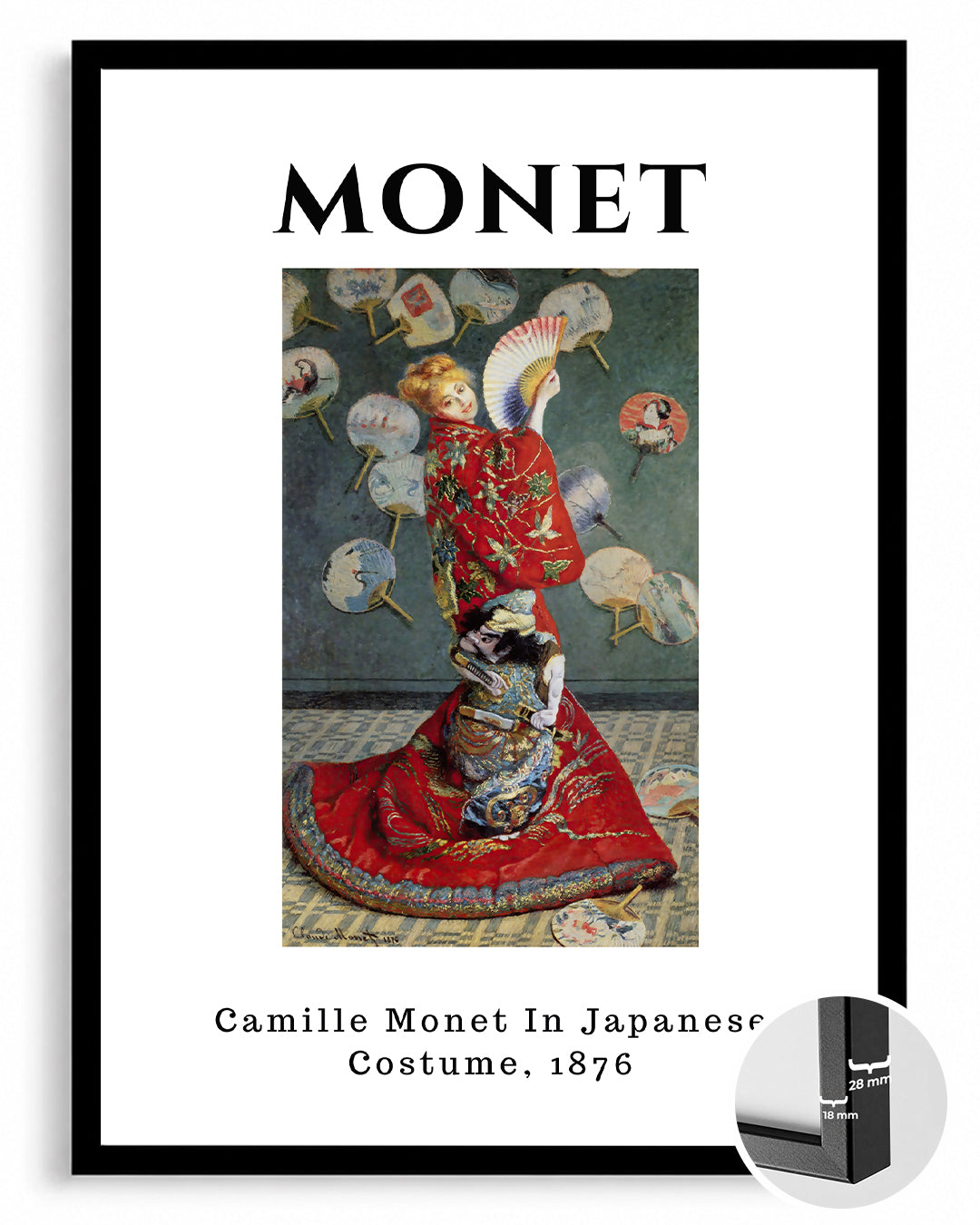 Kamikaze Monet - Claude Monet - 1876 Poster Tablosu