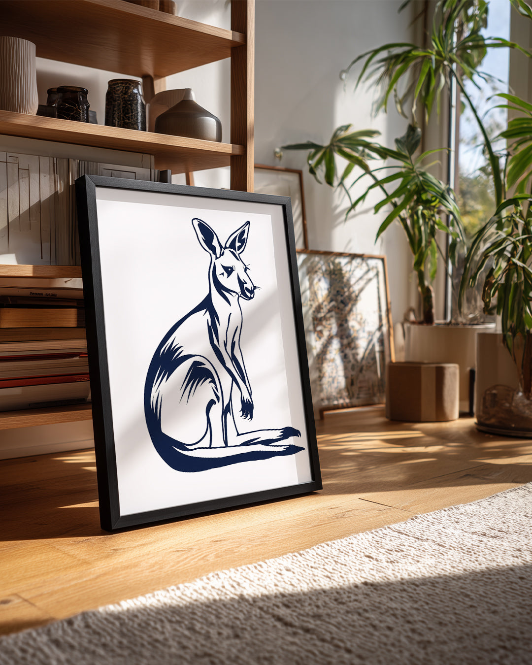 Kanguru - Sırtını Dikey Tutma Poster Tablosu