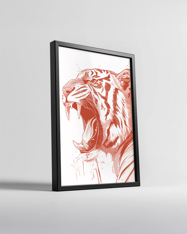 Kaplan - Güçlü Çığlık Poster Tablosu