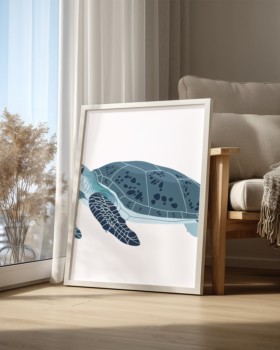 Kaplumbağa - Deniz Yüzücüsü Poster Tablosu