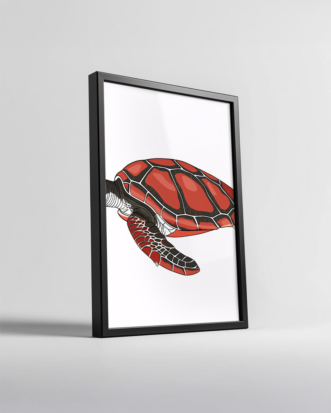 Kaplumbağa - Renkli Kabuk Deseni Poster Tablosu