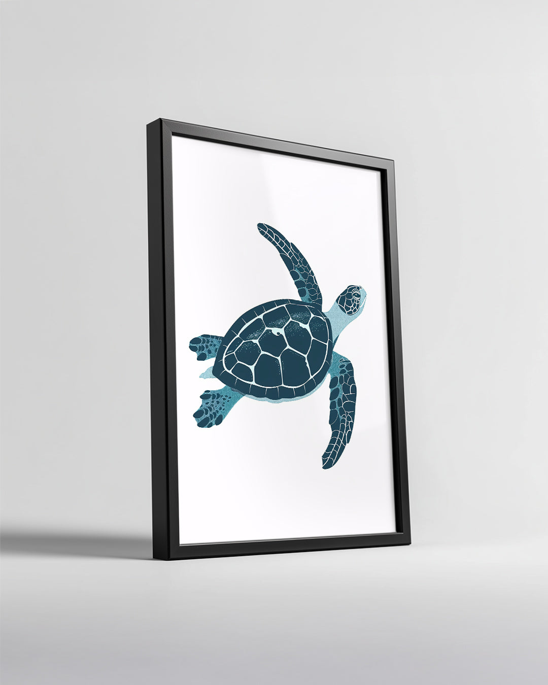 Kaplumbağa - Su Altında Yüzme Poster Tablosu