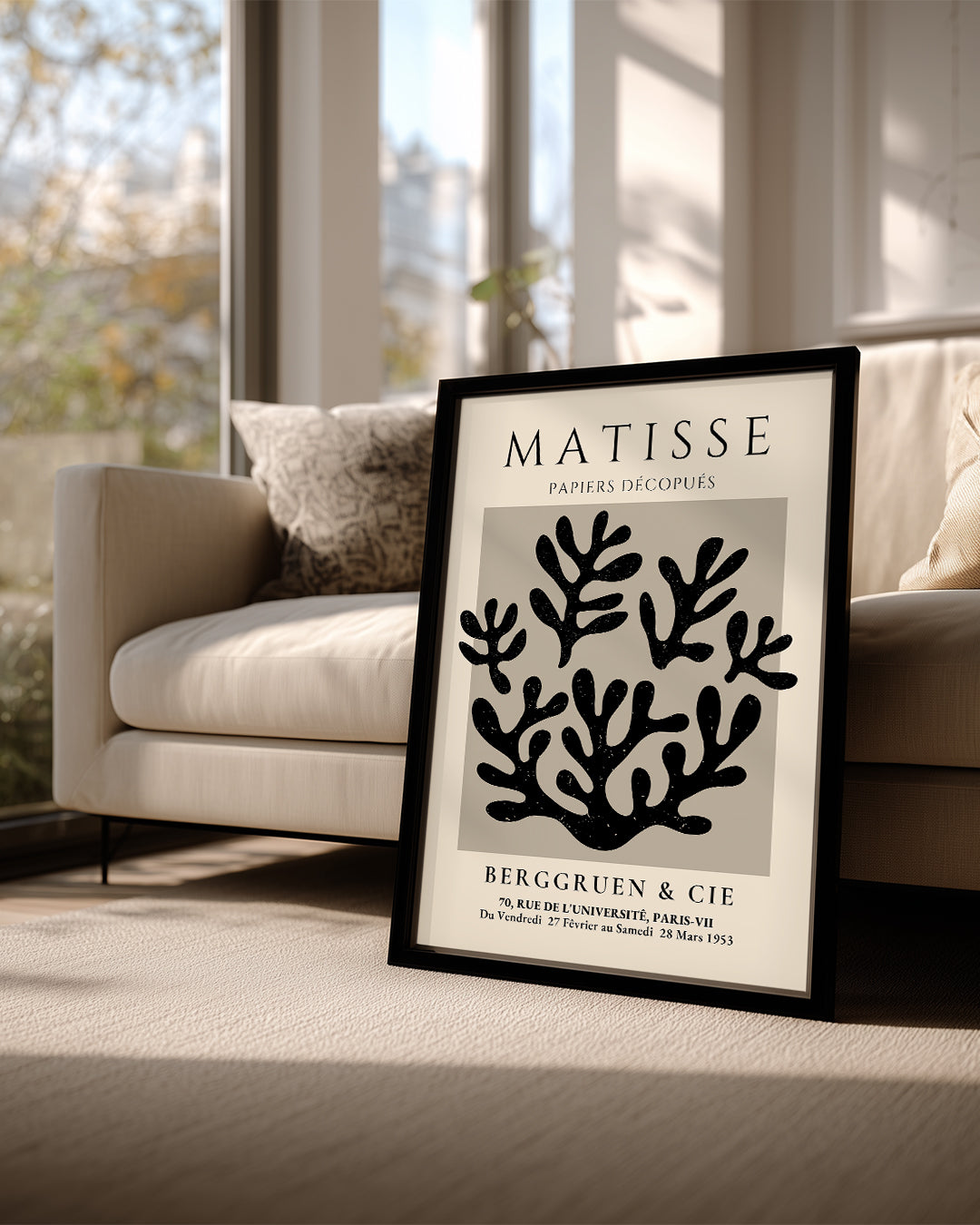 Kara Yapraklar - Henri Matisse - 1953 Poster Tablosu