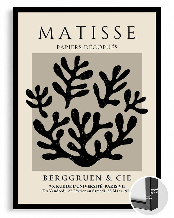 Kara Yapraklar - Henri Matisse - 1953 Poster Tablosu
