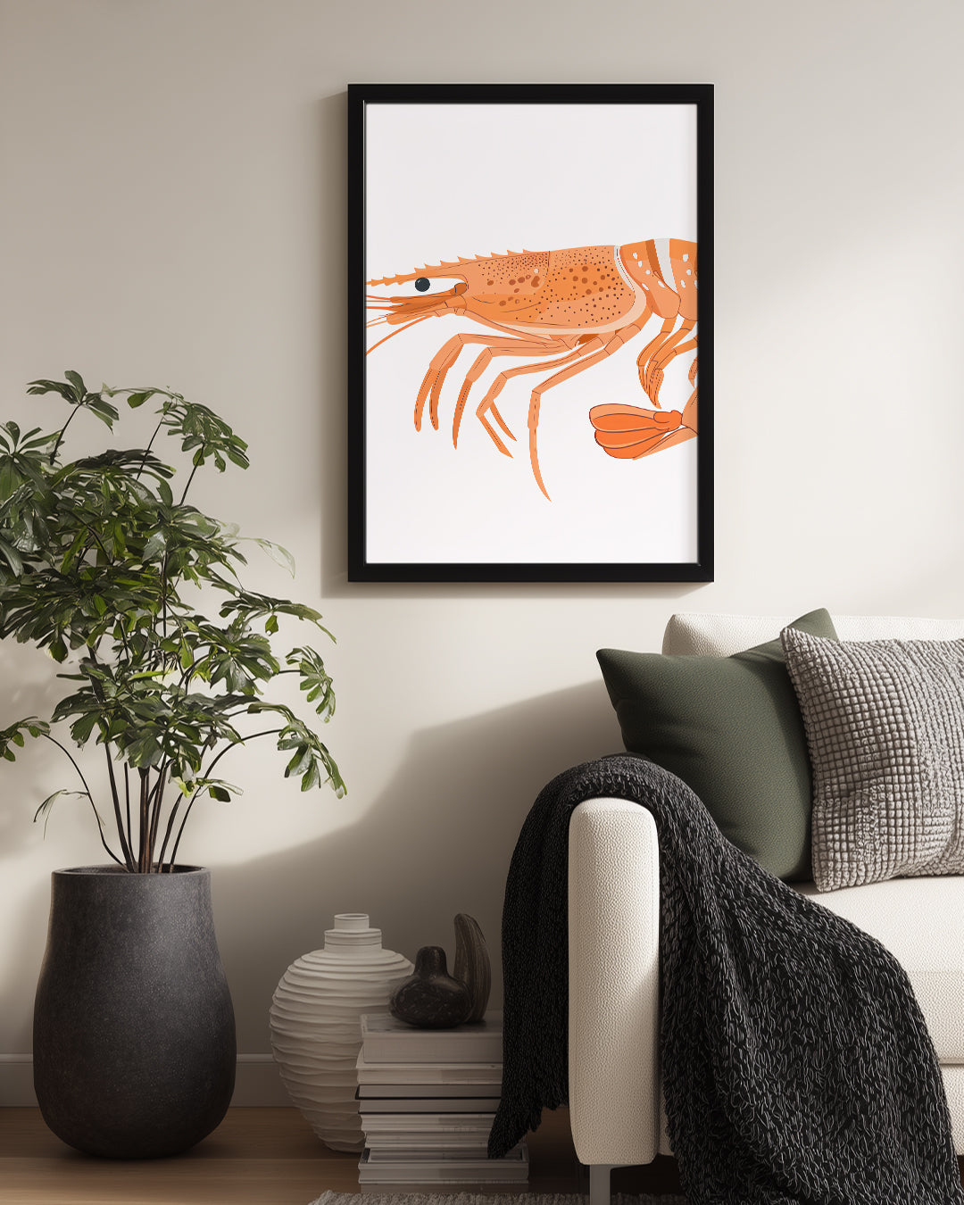 Karides - Narenciye Rengi Poster Tablosu