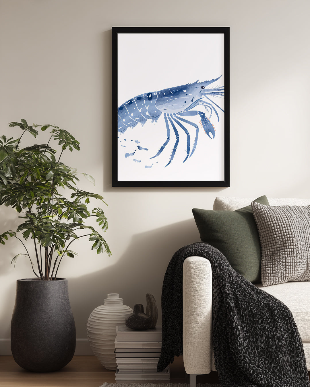 Karides - Su Altında Hareketlilik Poster Tablosu