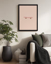 Kaykay Tasarımı - Minimalist Renkli Çizim Poster Tablosu