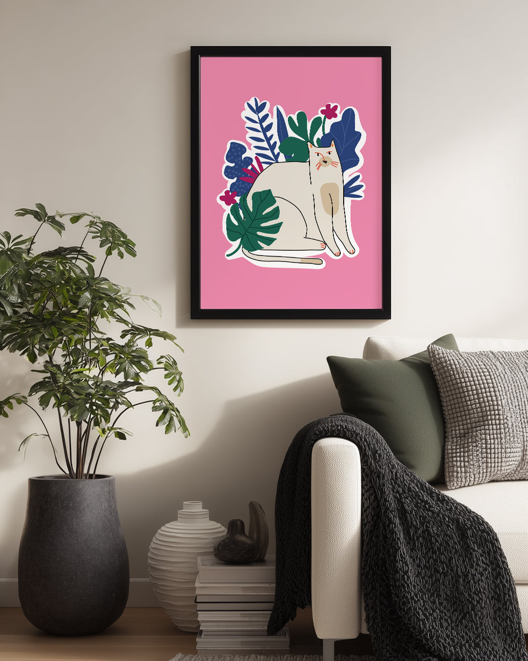 Kedi - Bahar Bahçesi Poster Tablosu
