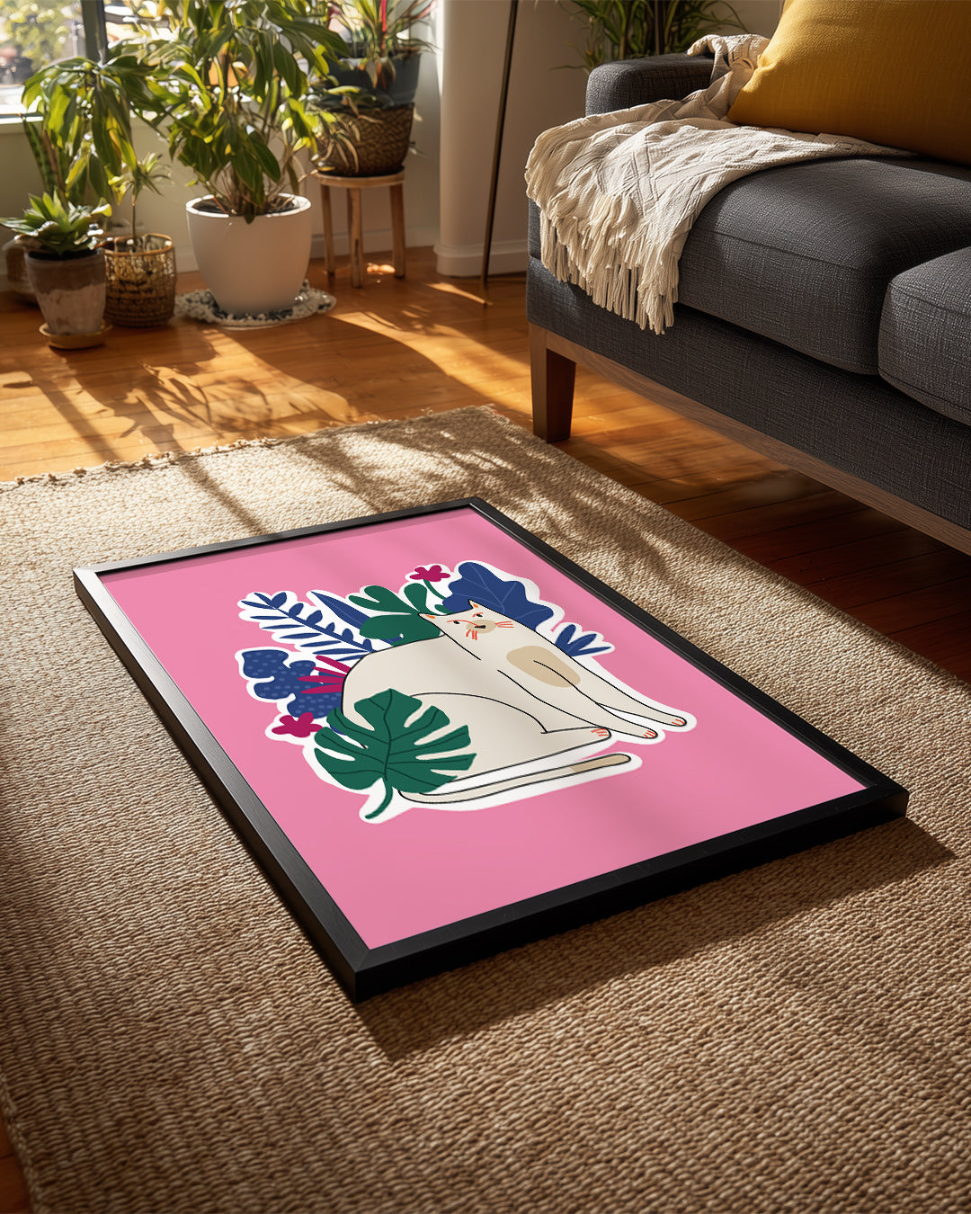 Kedi - Bahar Bahçesi Poster Tablosu