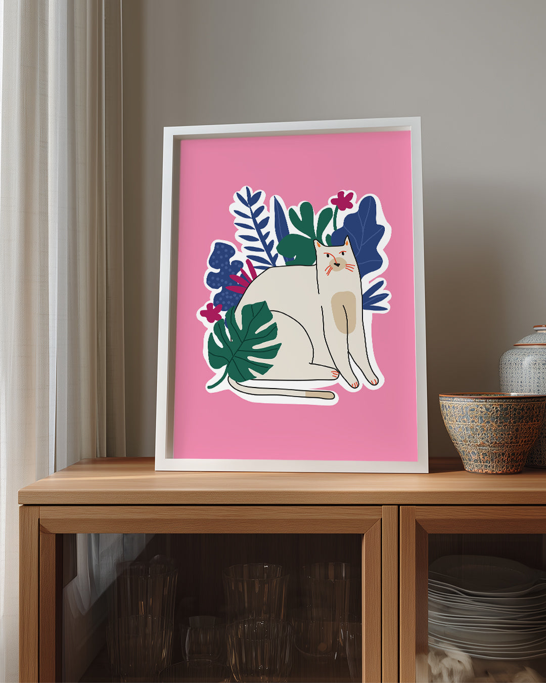 Kedi - Bahar Bahçesi Poster Tablosu