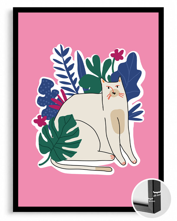 Kedi - Bahar Bahçesi Poster Tablosu