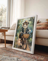 Kedi - Bisikletli Gezinti Poster Tablosu