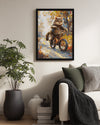Kedi - Bisiklette Gezen Poster Tablosu