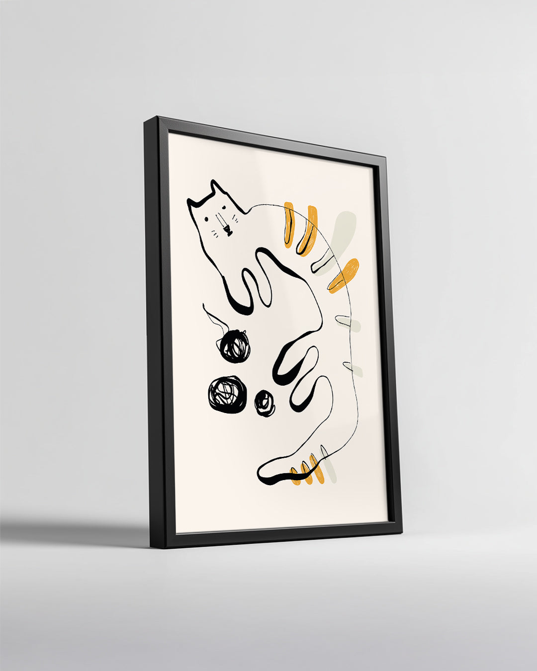 Kedi - Çizgi Roman Tarzı Poster Tablosu
