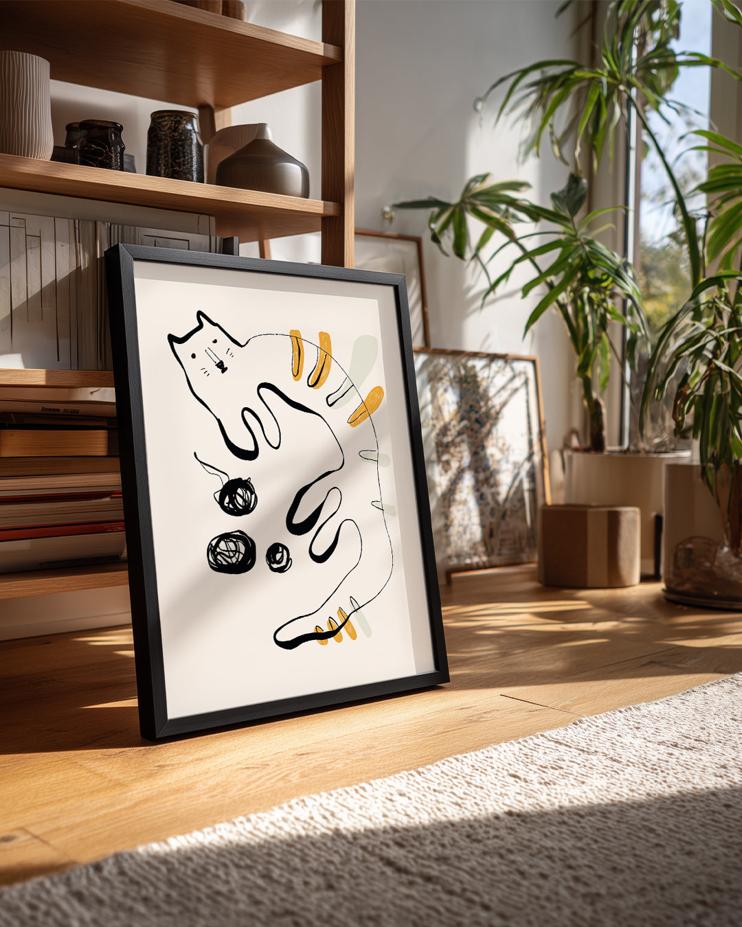Kedi - Çizgi Roman Tarzı Poster Tablosu