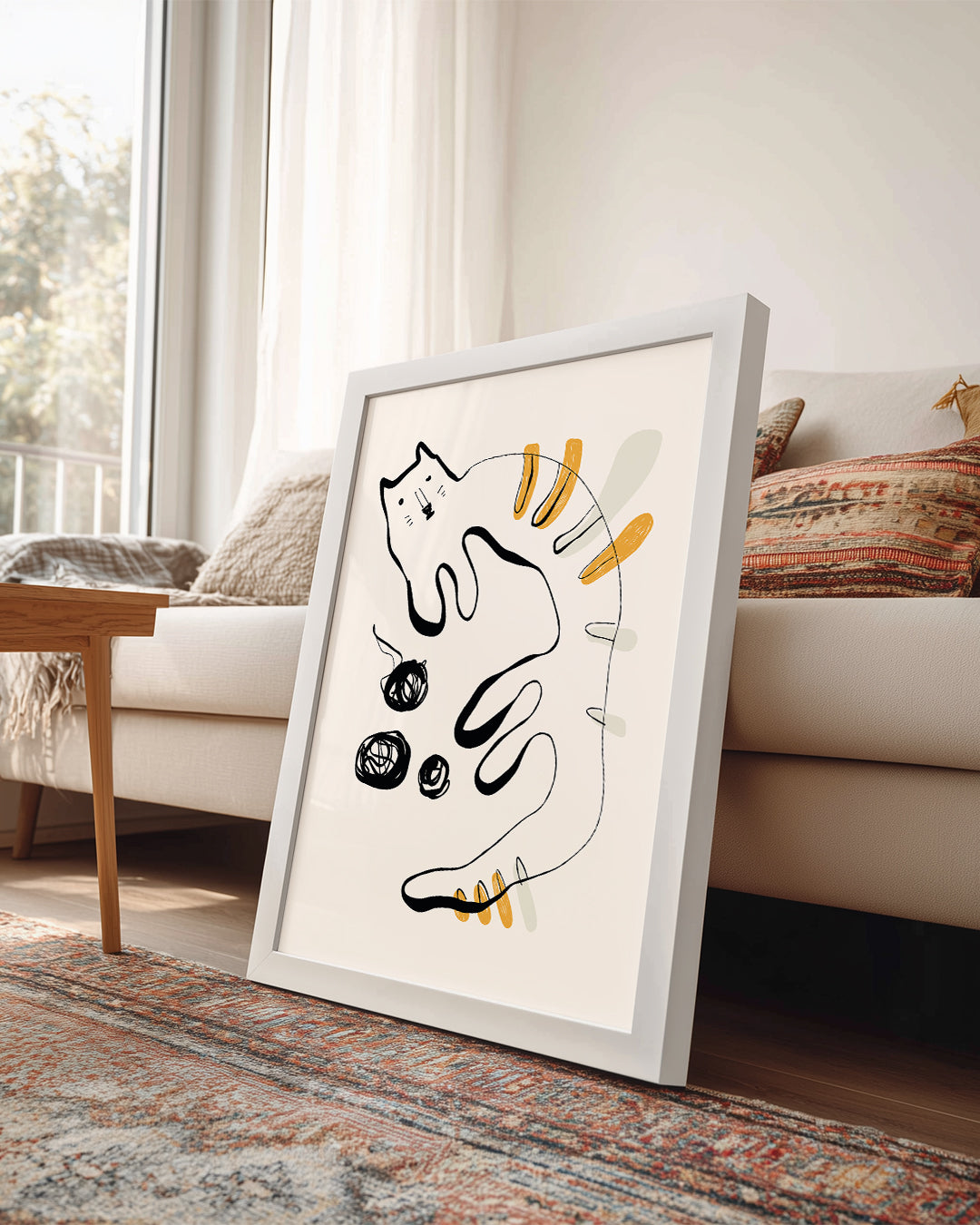 Kedi - Çizgi Roman Tarzı Poster Tablosu