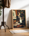 Kedi - Gözlük Takan Umutlu Hayvan Poster Tablosu