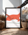 Kedi - Hızla Koşan Poster Tablosu