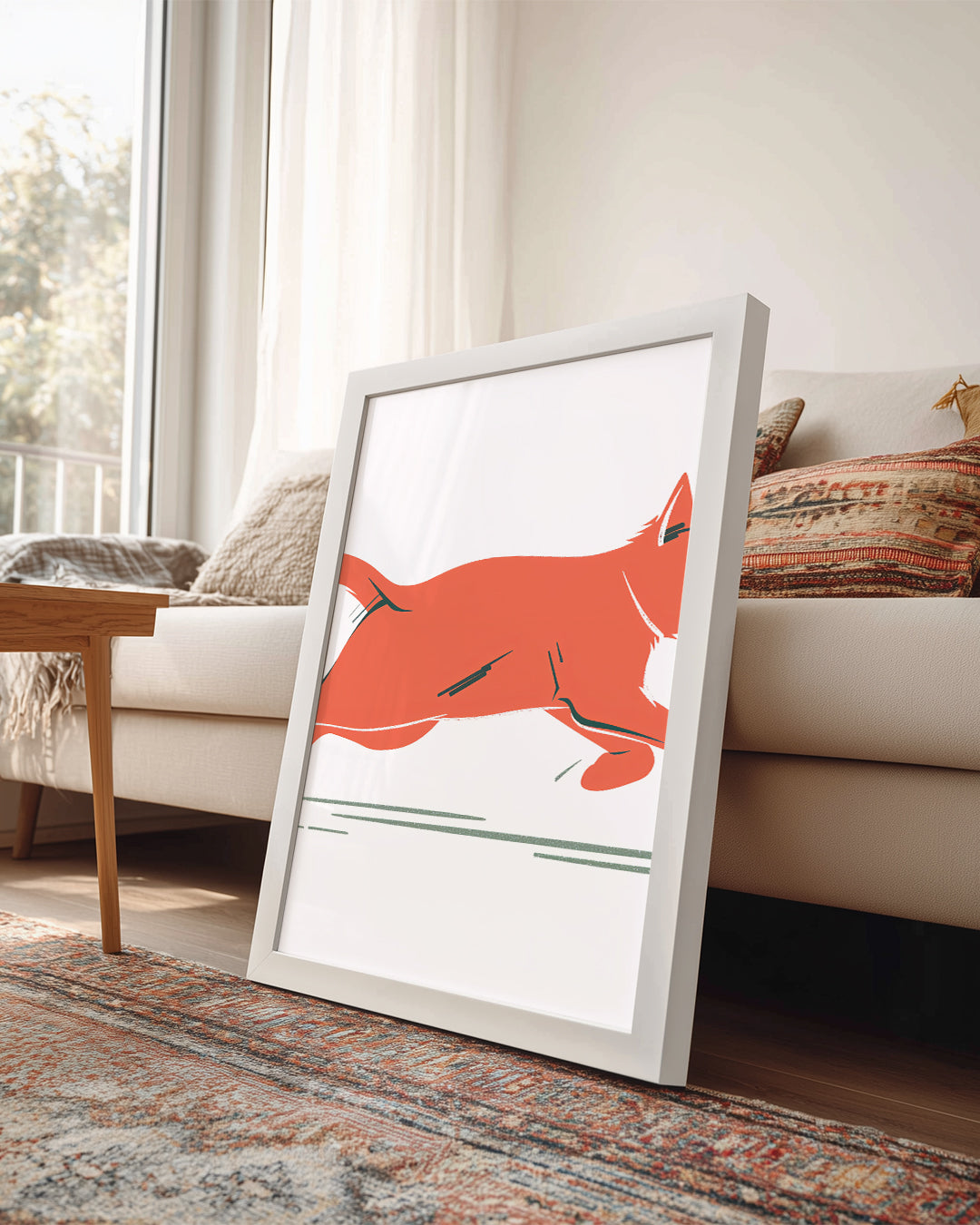 Kedi - Hızla Koşan Poster Tablosu