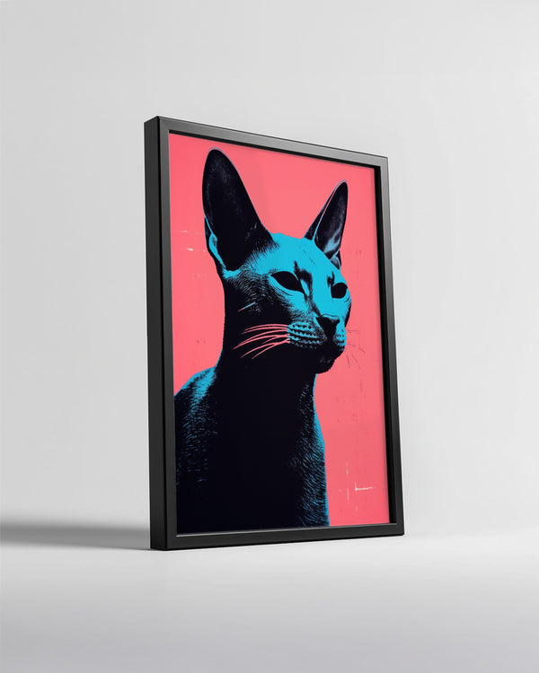 Kedi - Mavi Gözler Poster Tablosu