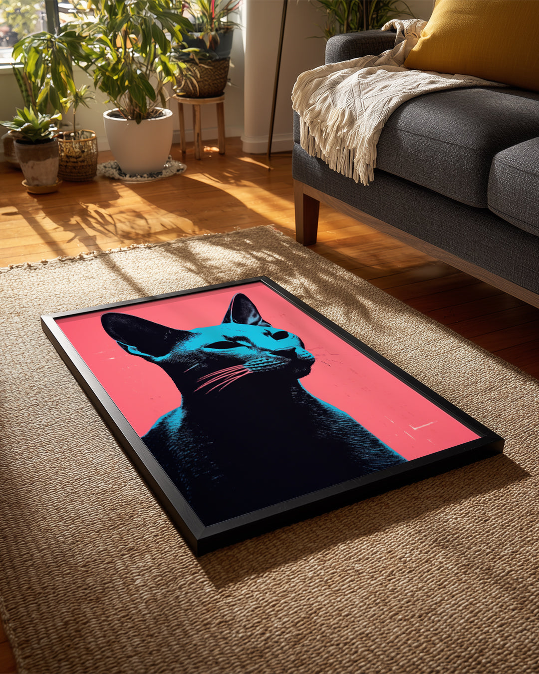 Kedi - Mavi Gözler Poster Tablosu