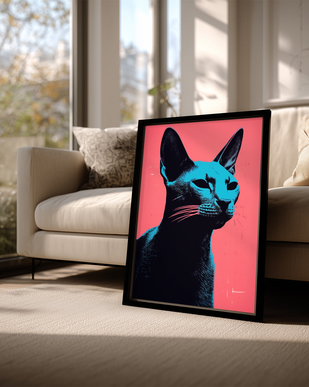Kedi - Mavi Gözler Poster Tablosu