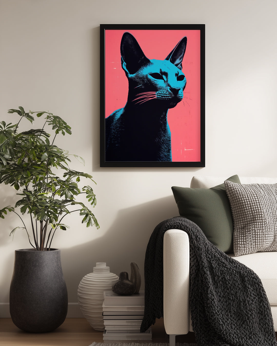 Kedi - Mavi Gözler Poster Tablosu