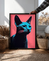 Kedi - Mavi Gözler Poster Tablosu