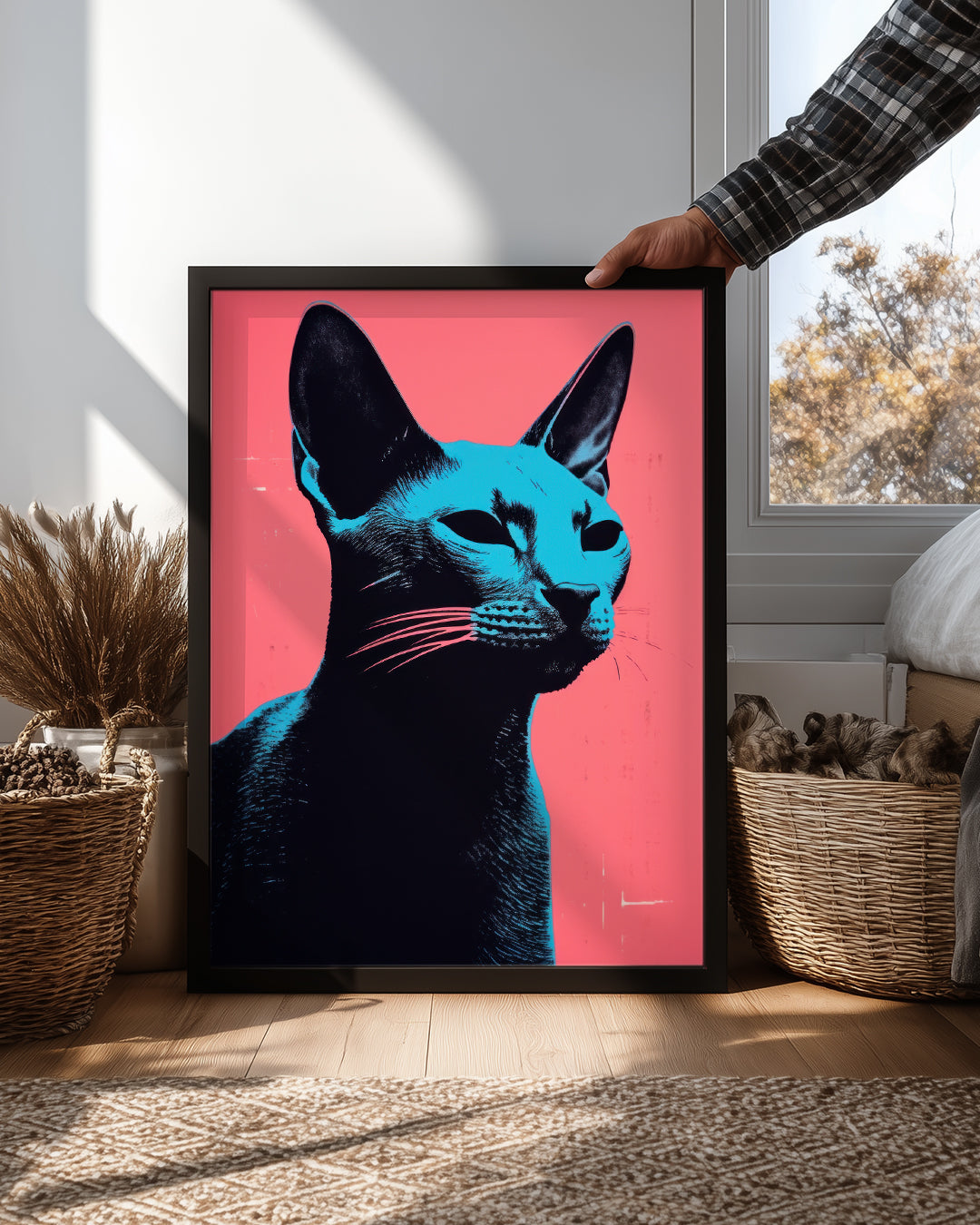 Kedi - Mavi Gözler Poster Tablosu