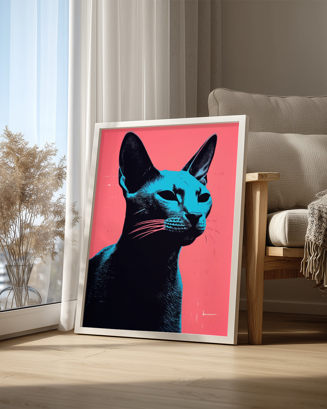 Kedi - Mavi Gözler Poster Tablosu