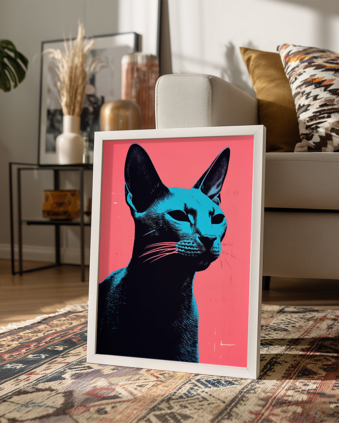 Kedi - Mavi Gözler Poster Tablosu