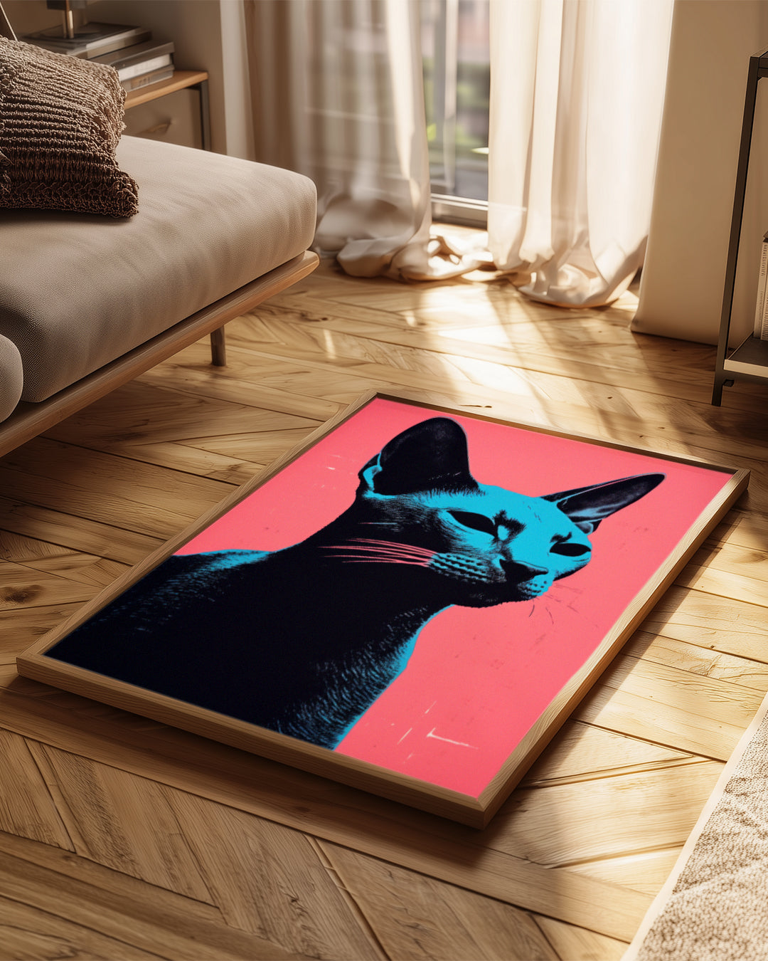 Kedi - Mavi Gözler Poster Tablosu