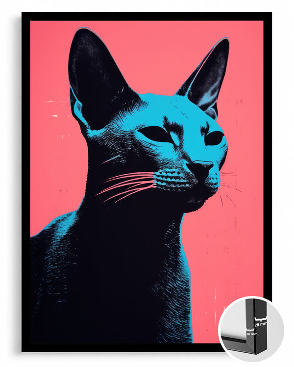 Kedi - Mavi Gözler Poster Tablosu