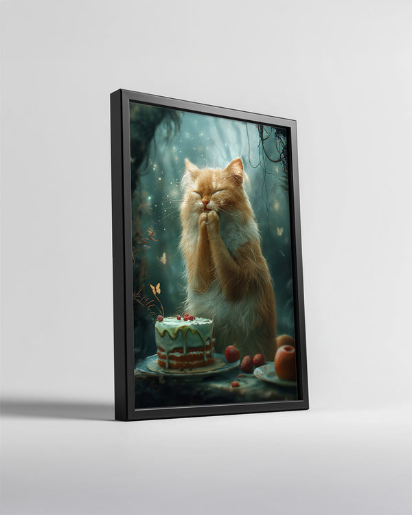 Kedi - Mutlu Duygu Poster Tablosu