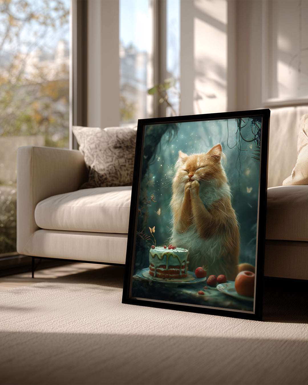 Kedi - Mutlu Duygu Poster Tablosu