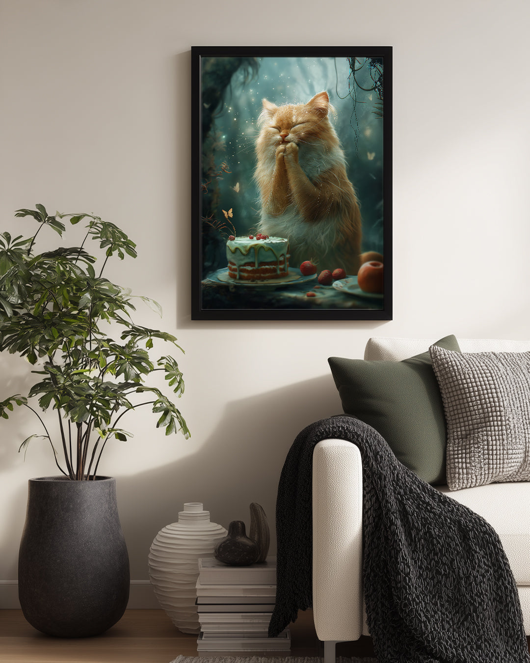 Kedi - Mutlu Duygu Poster Tablosu