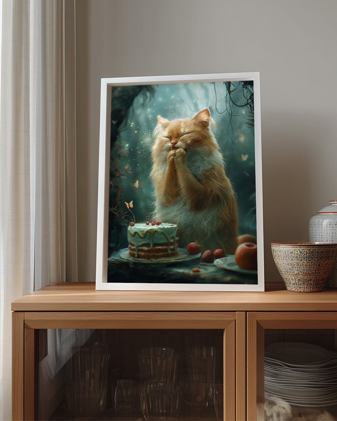 Kedi - Mutlu Duygu Poster Tablosu
