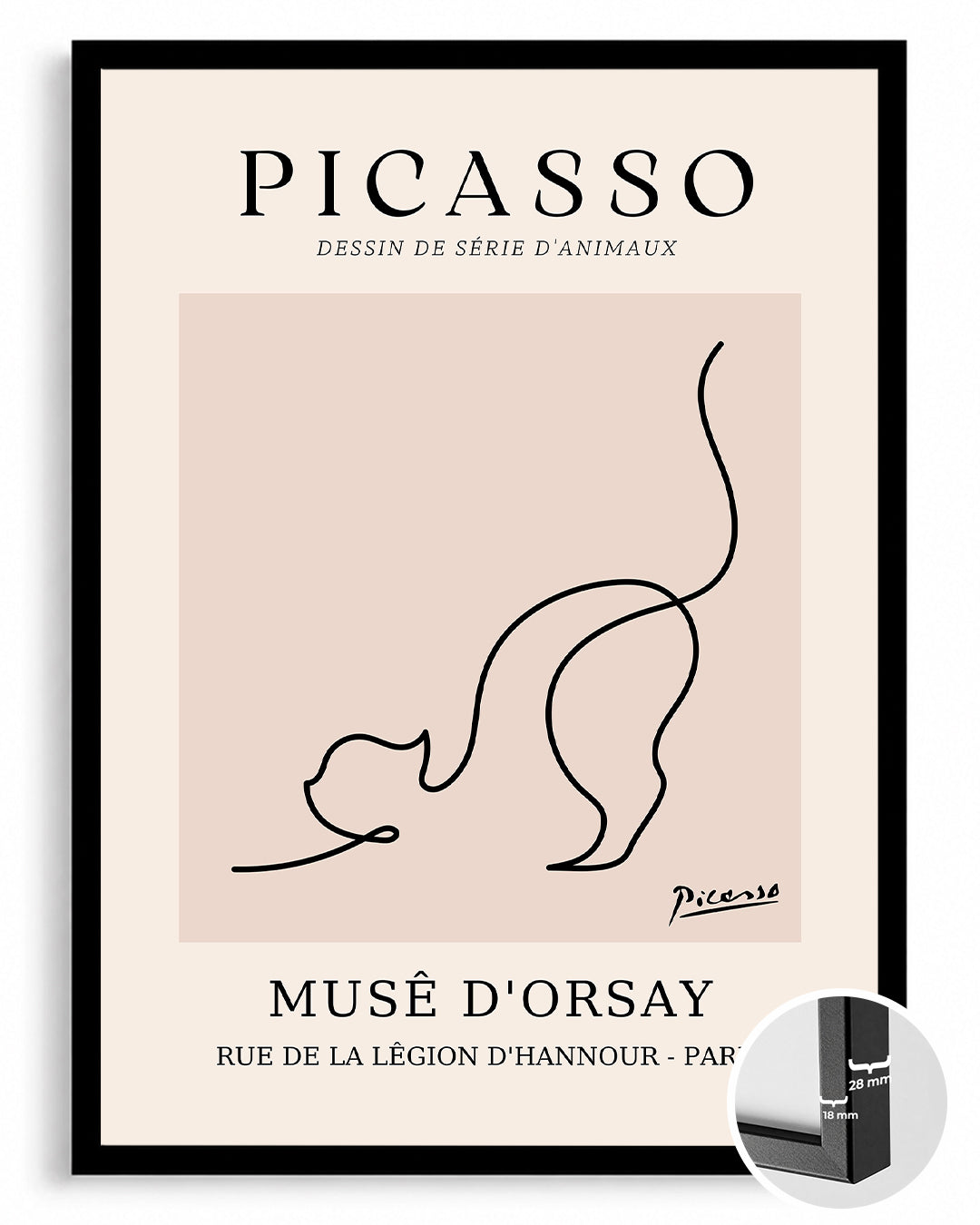 Kedi - Pablo Picasso Poster Tablosu