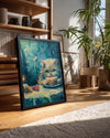 Kedi - Pastanın Tadını Çıkarma Poster Tablosu