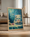 Kedi - Pastanın Tadını Çıkarma Poster Tablosu