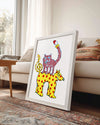 Kedi - Rengarenk Figürler Poster Tablosu