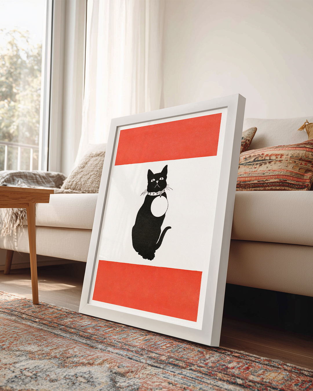 Kedi - Siyah Siluet Poster Tablosu