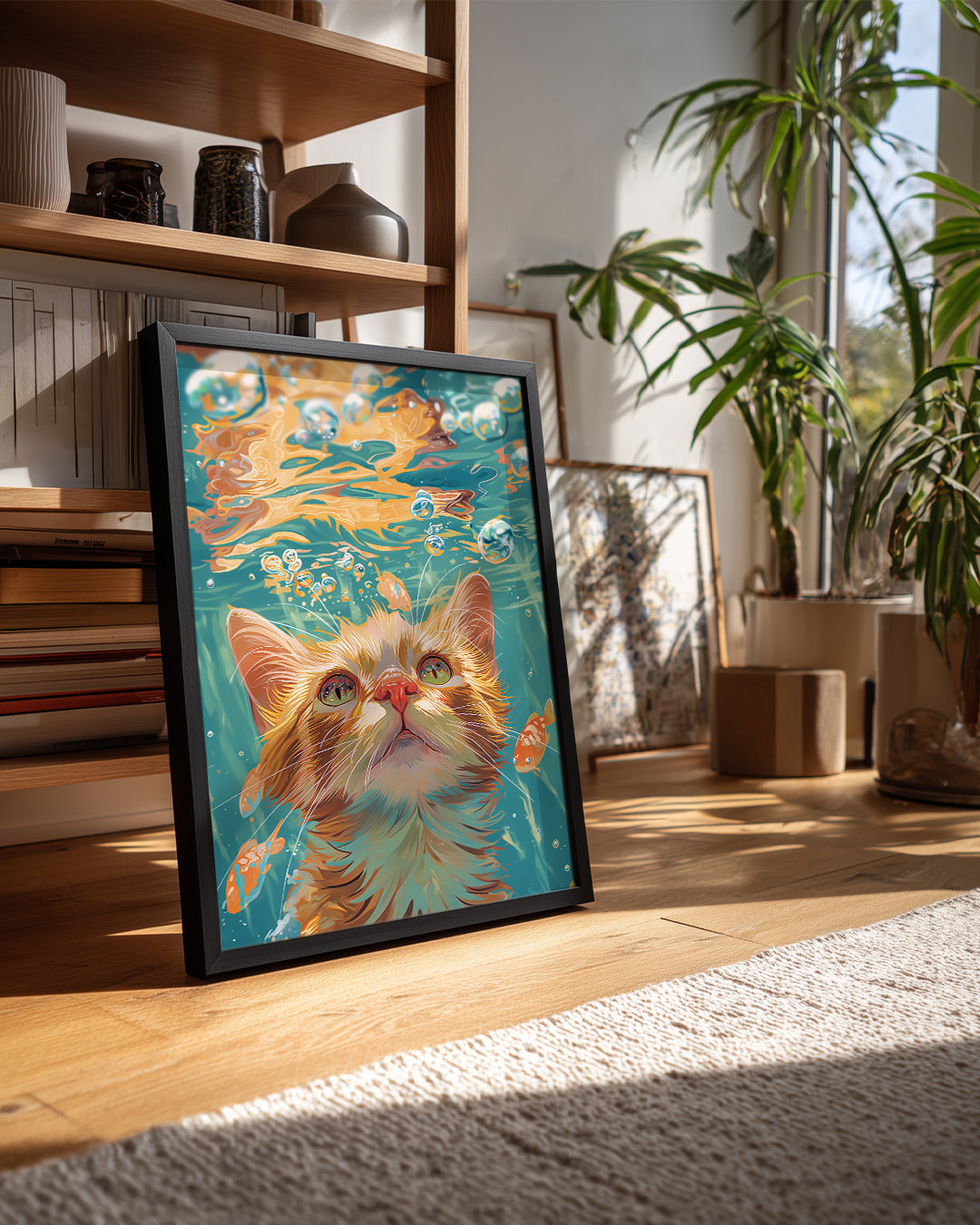 Kedi - Su Altında Keşif Poster Tablosu