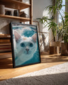 Kedi - Su Altında Yüzme Poster Tablosu