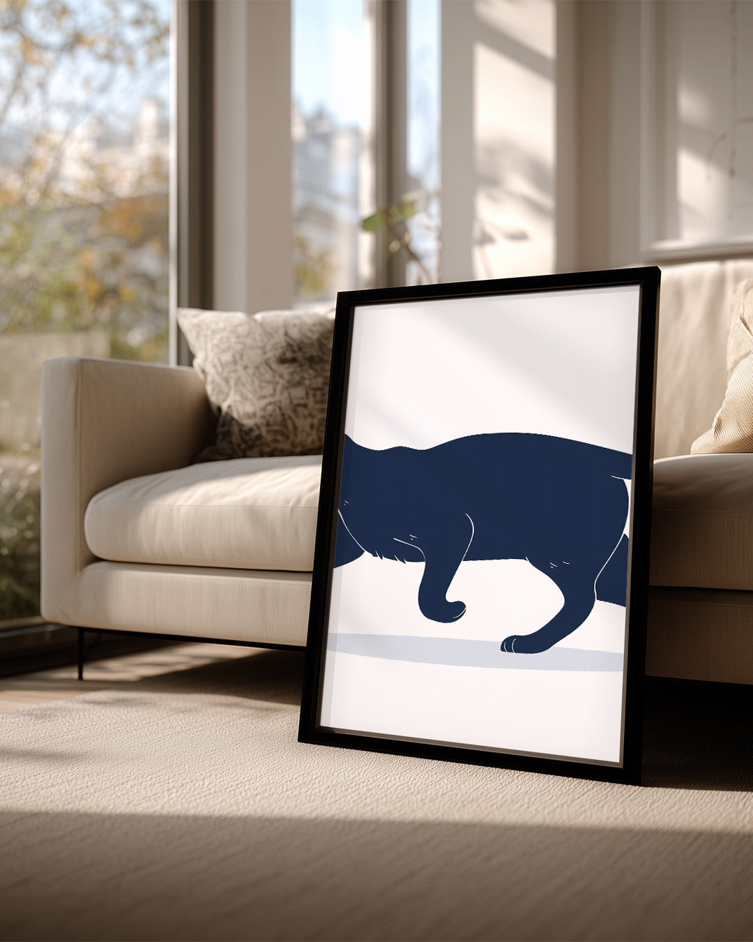 Kedi - Sürekleyen Adım Poster Tablosu