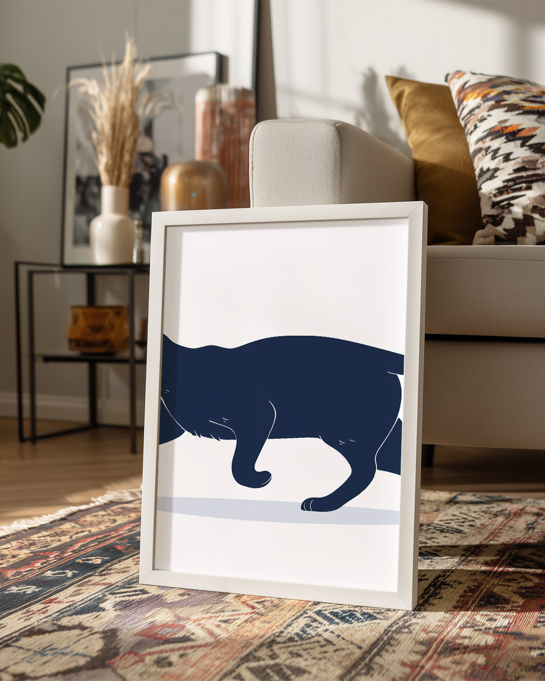 Kedi - Sürekleyen Adım Poster Tablosu