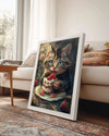 Kedi - Tatlına Daldı Poster Tablosu