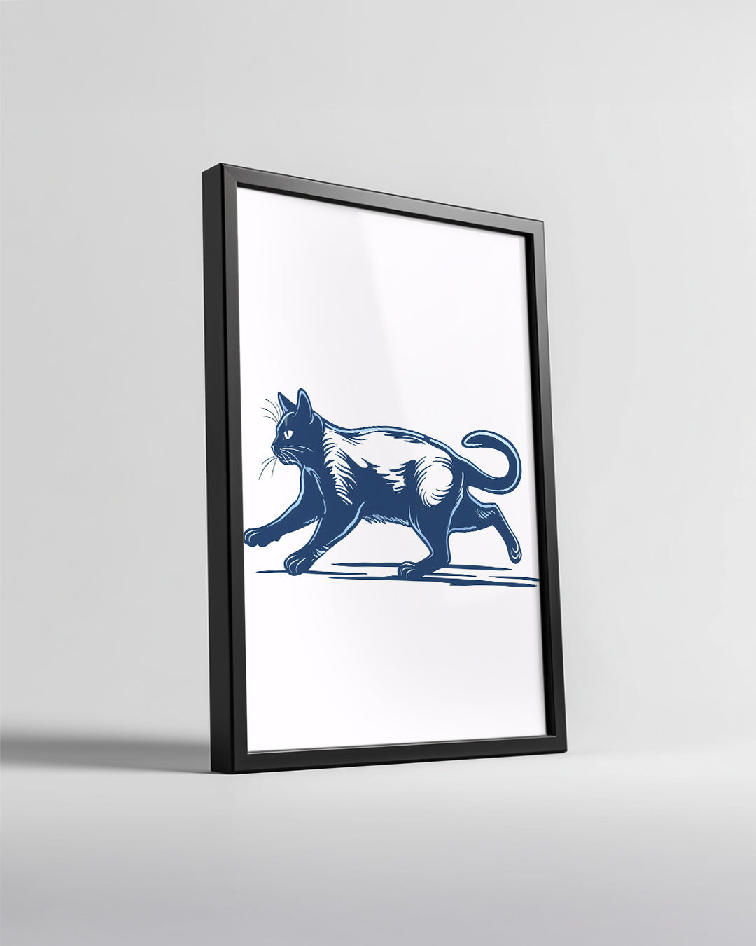 Kedi - Yavaşça Av Peşinde Poster Tablosu