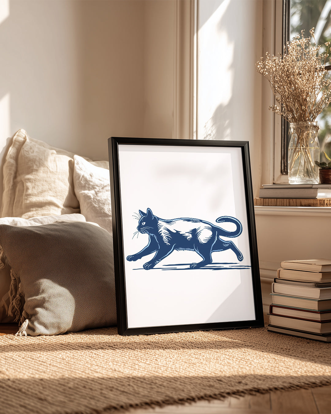 Kedi - Yavaşça Av Peşinde Poster Tablosu