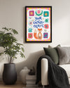 Kedi Temalı Sanat - Enerji Ve Çekim Kuvveti Teması Poster Tablosu